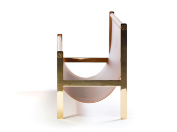Magazine rack - Tanned leather magazine rack by Opinion Ciatti - view 3